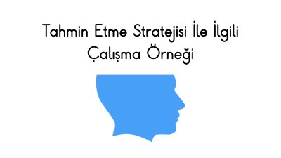 Tahmin Etme Stratejisi İle İlgili Çalışma Örneği